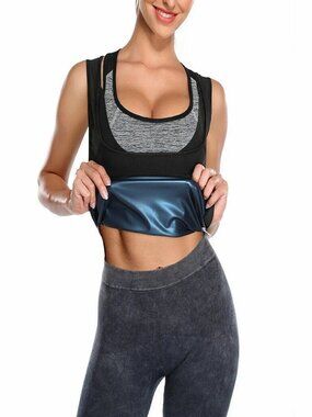 Body Sweat Shaper Sauna Vest Slimming Gym Yoga Sports Thermal